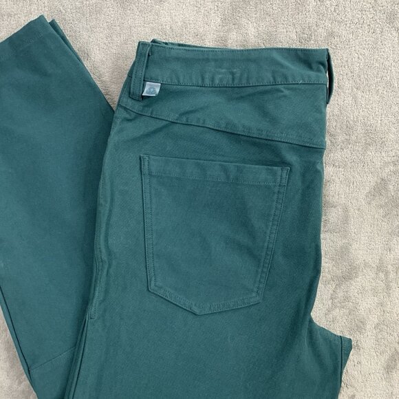 Lululemon ABC Relaxed-Fit Cropped Pant Mens 33x26” Utilitech Green Jasper Preppy - Picture 2 of 14